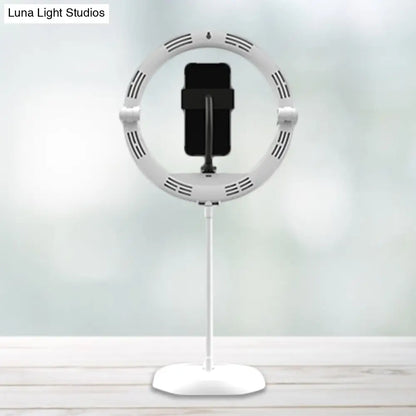 DecorBites™ DecorBites™ Foldable Metal Vanity Lamp with Mobile Phone Support & LED Light - Available in Black, White, and Pink