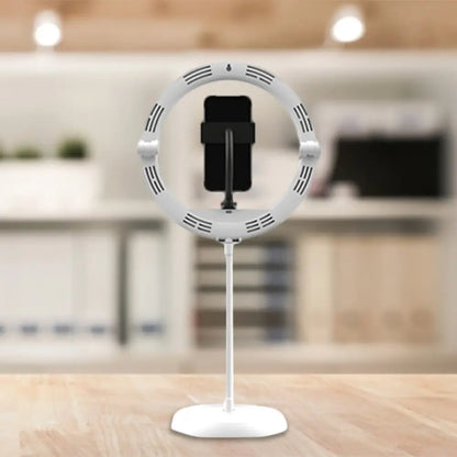 DecorBites™ DecorBites™ Foldable Metal Vanity Lamp with Mobile Phone Support & LED Light - Available in Black, White, and Pink