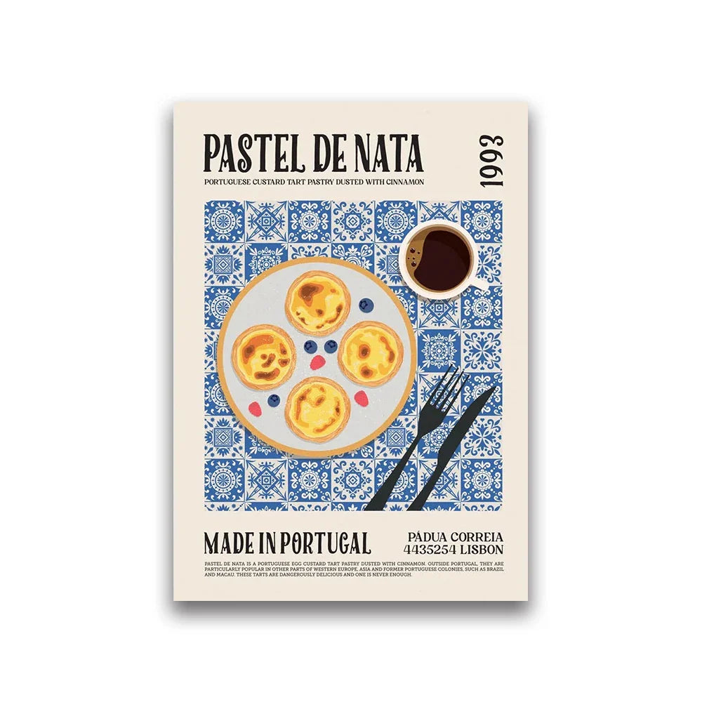 ’Foodie Canvas Wall Art Print’