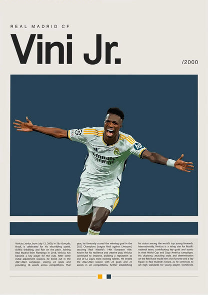 Football Star Champion Poster Canvas Wall Art - 11 / 50x70cm Unframed - Posters