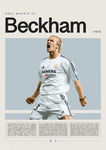 Football Star Champion Poster Canvas Wall Art - 17 / 50x70cm Unframed - Posters