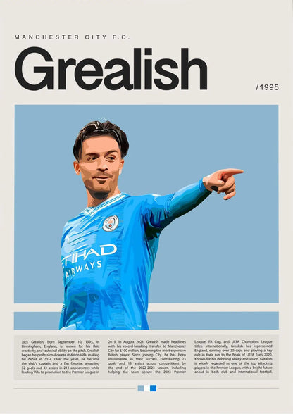 Football Star Champion Poster Canvas Wall Art - 20 / 50x70cm Unframed - Posters