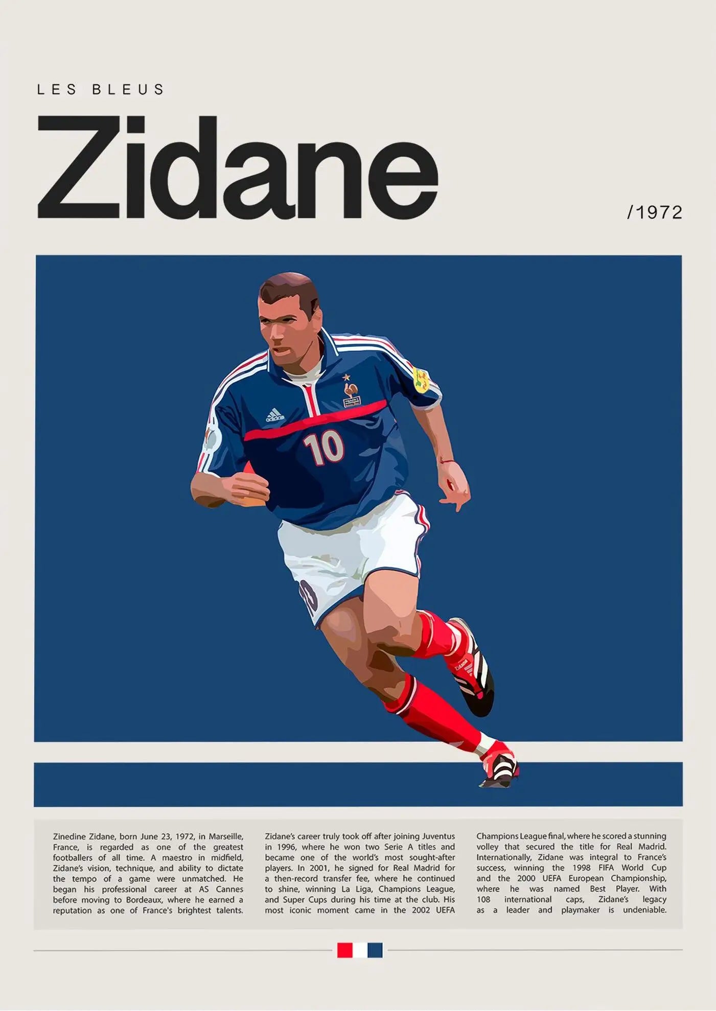 Football Star Champion Poster Canvas Wall Art - 25 / 50x70cm Unframed - Posters