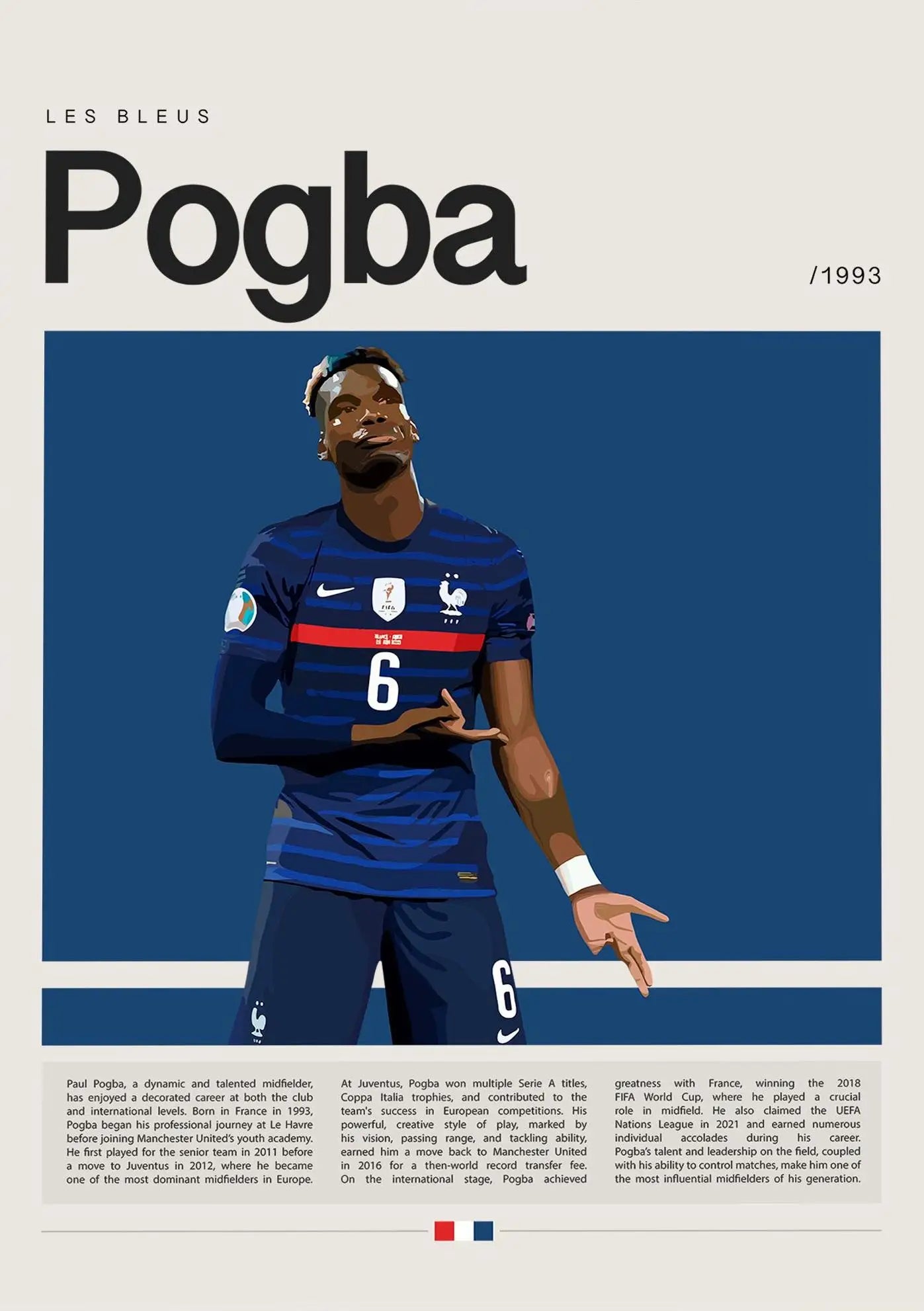 Football Star Champion Poster Canvas Wall Art - 7 / 50x70cm Unframed - Posters