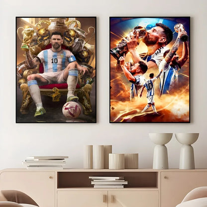 Football Star M-Messi Poster for Home Decor - Posters