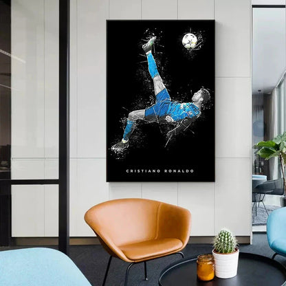Football Star Posters Canvas Prints for Home Decor - Posters