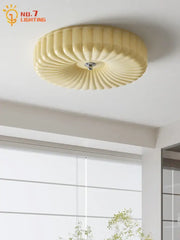 Cream wind ribbed glass ceiling lamp with chrome fixture ideal for bedroom decorbites cream wind lighting solution