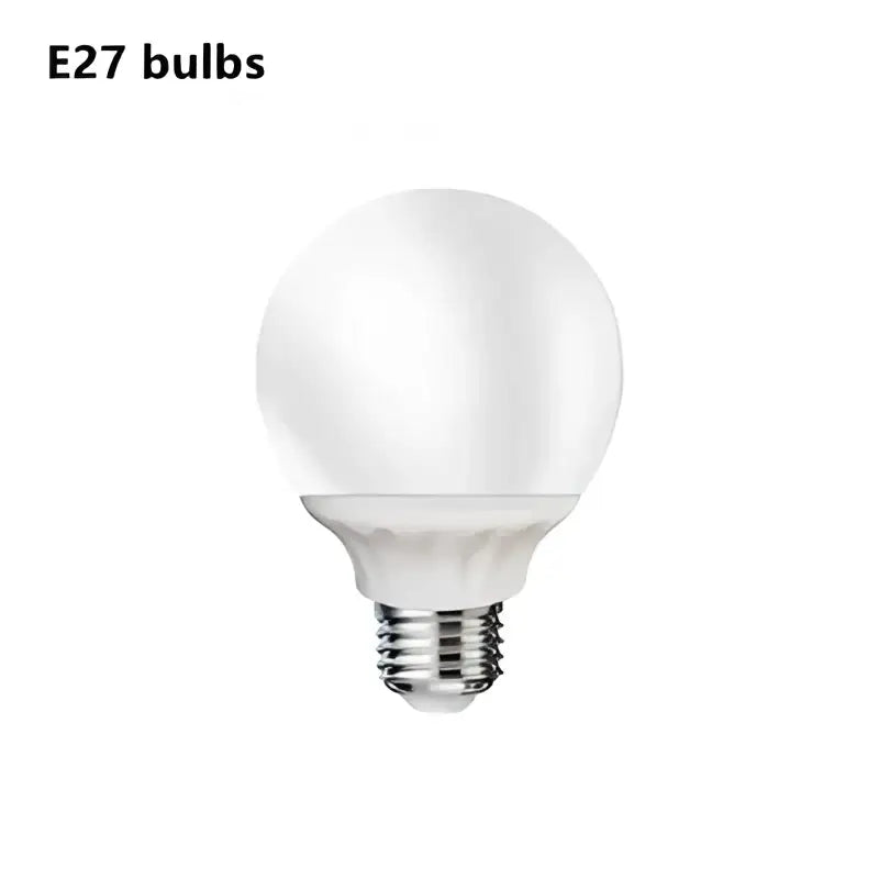Clear glass globe bulb with metallic e27 screw base for decorbites french creamy wind led cloud pendant light dining room decor