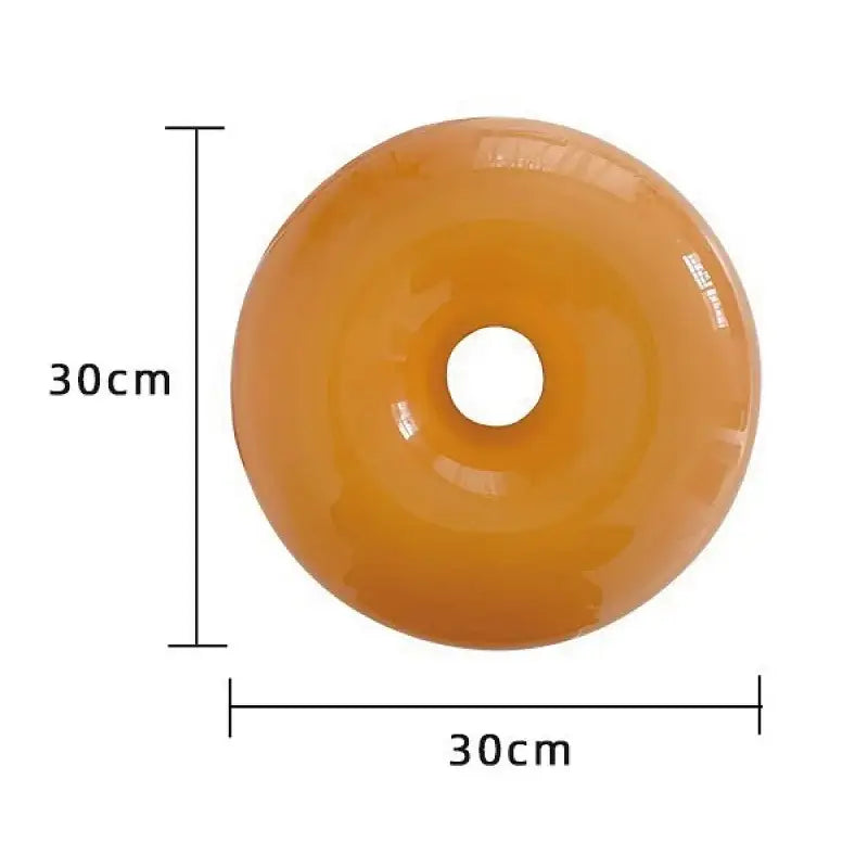 Glossy orange donut shaped inflatable pool float 30cm diameter decorative wall lamps decorbites french decorative wall