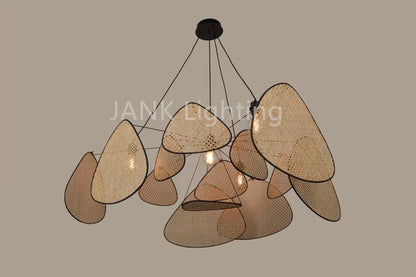 French Design Rattan Chandelier for Home Lighting - Chandelier