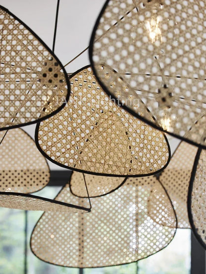 French Design Rattan Chandelier for Home Lighting - Chandelier