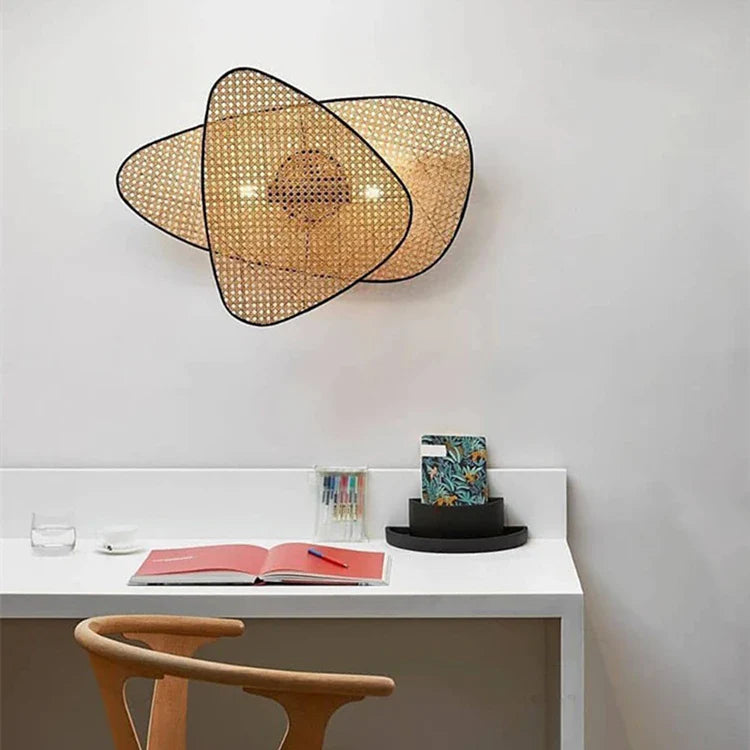 French Design Rattan Chandelier for Home Lighting - Chandelier