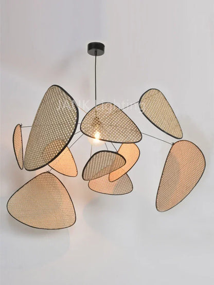 French Design Rattan Chandelier for Home Lighting - Chandelier