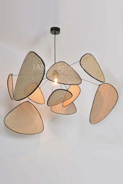 French Design Rattan Chandelier for Home Lighting - Chandelier