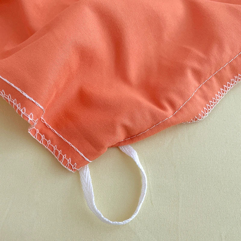 Fresh Solid Color Cotton Quilt Set - 4-Piece