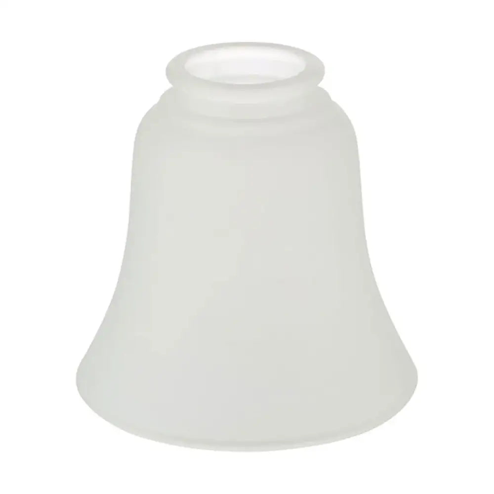 Frosted glass bell shades replacement featuring a frosted white glass bell-shaped design for living room ceiling fans decorbites