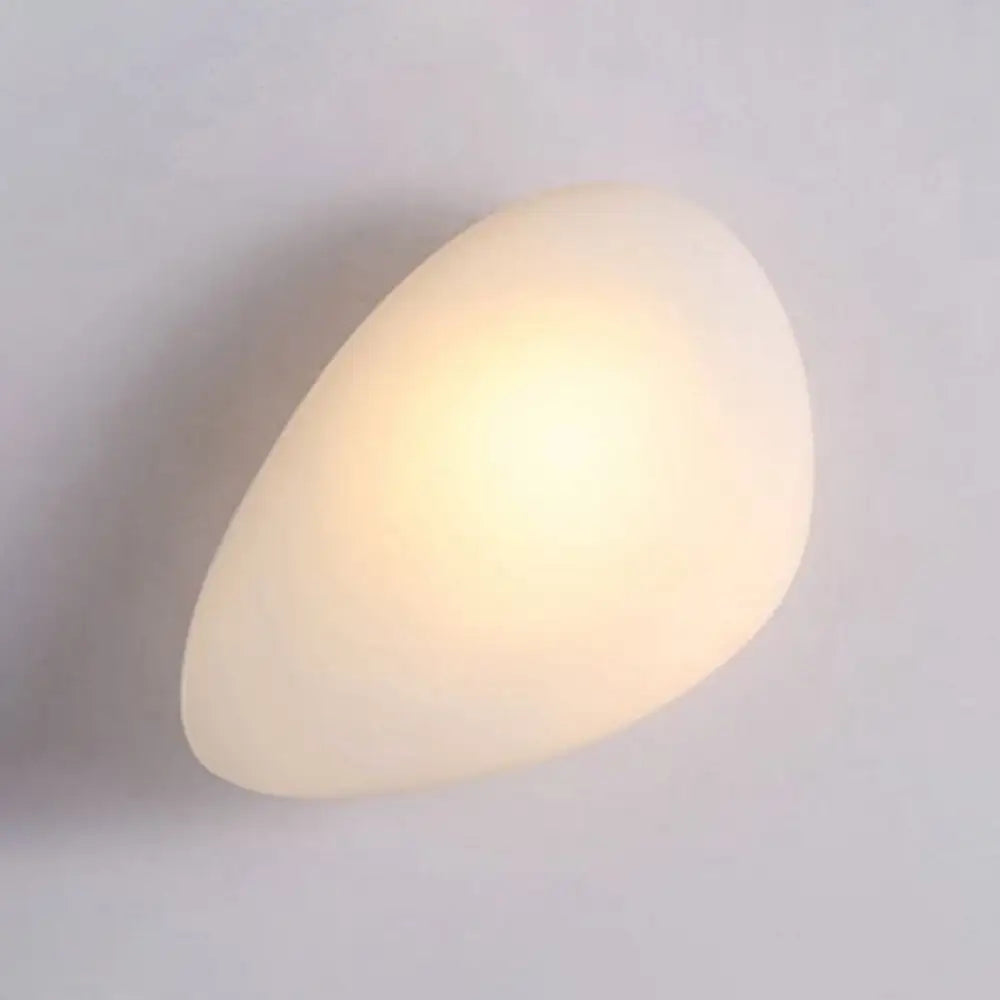 DecorBites™ DecorBites™ Frosted Glass Cobblestone Wall Sconce: Art Deco 1-Light Mount for Living Room