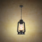 Frosted Glass Pendant Light Fixture: Kerosene 1-Light Warehouse Ceiling Lamp for Restaurants