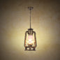 Frosted Glass Pendant Light Fixture: Kerosene 1-Light Warehouse Ceiling Lamp for Restaurants