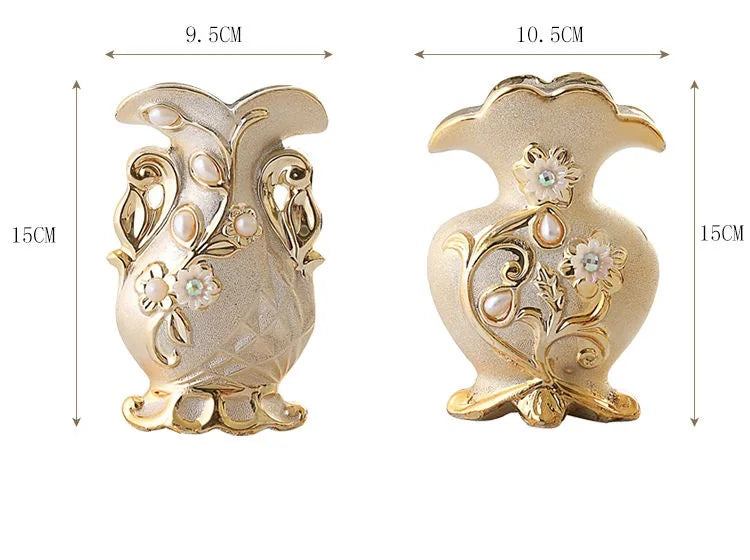 Frosted Porcelain Flower Vase for Home Decor