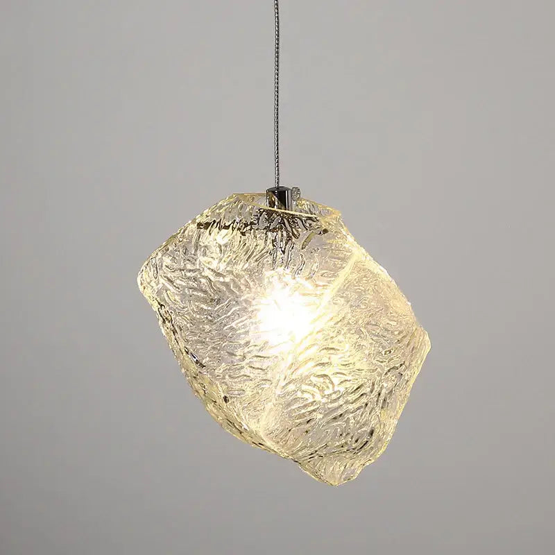 Frosted textured ice cake glass pendant light with warm glow and intricate patterns ideal for dining room decorbites ice cake