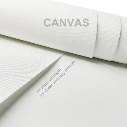White canvas roll with textured high-strength fabric for decorbites™ black and white game controller wall art