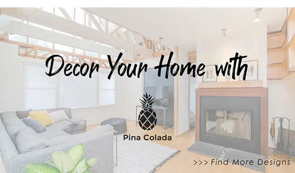 DecorBites™ black and white game controller wall art featuring a pina colada branded pineapple logo geometric pattern