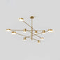 Gatria - Contemporary Sputnik Chandelier: Metal Pendant Light