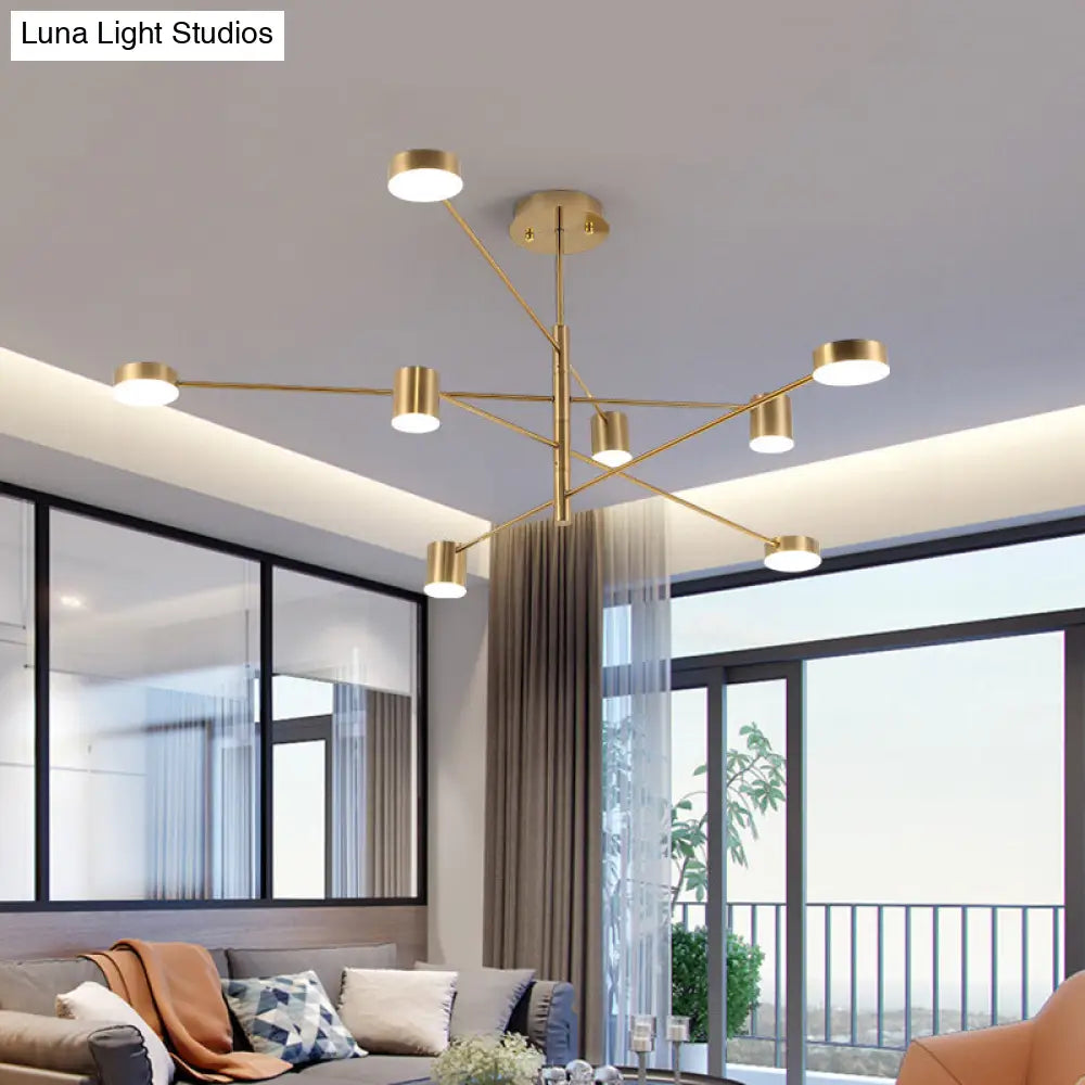 Gatria - Contemporary Sputnik Chandelier: Metal Pendant Light