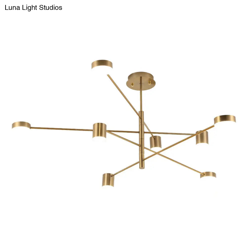 Gatria - Contemporary Sputnik Chandelier: Metal Pendant Light