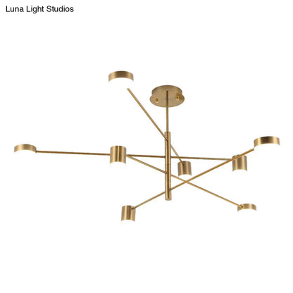 Gatria - Contemporary Sputnik Chandelier: Metal Pendant Light