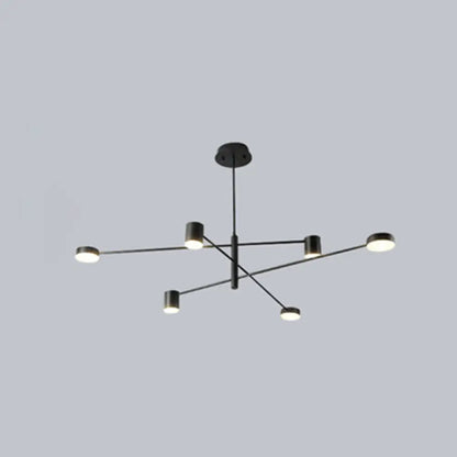 Gatria - Contemporary Sputnik Chandelier: Metal Pendant Light