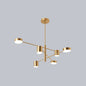 Gatria - Contemporary Sputnik Chandelier: Metal Pendant Light