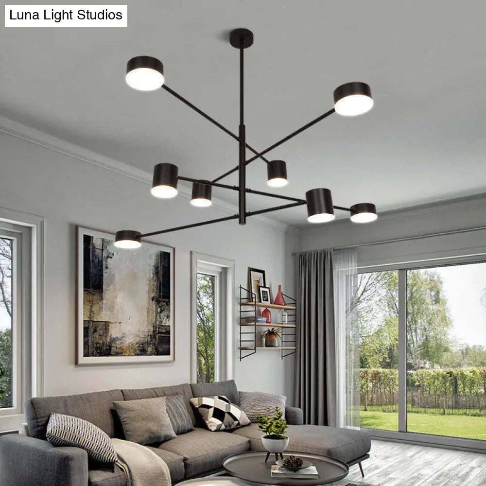 Gatria - Contemporary Sputnik Chandelier: Metal Pendant Light