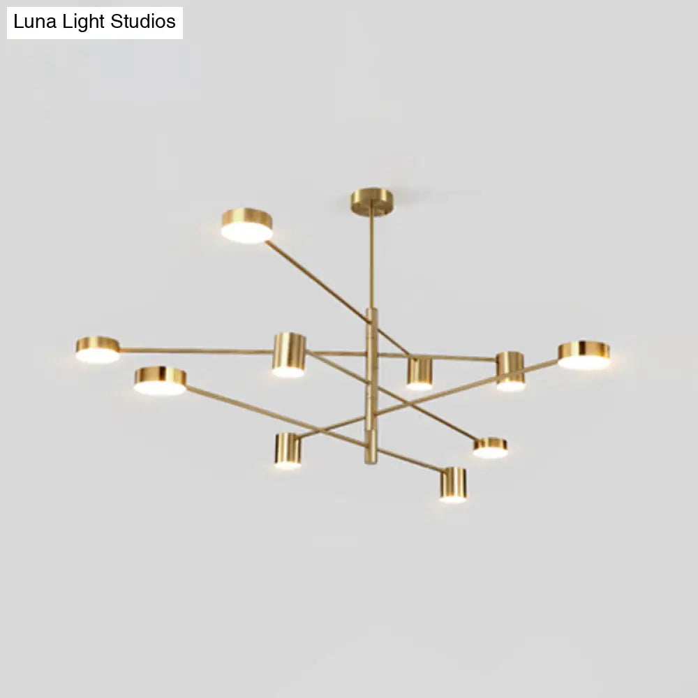 Gatria - Contemporary Sputnik Chandelier: Metal Pendant Light