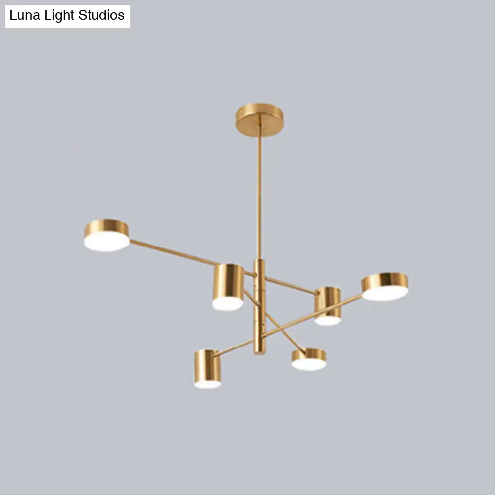 Gatria - Contemporary Sputnik Chandelier: Metal Pendant Light