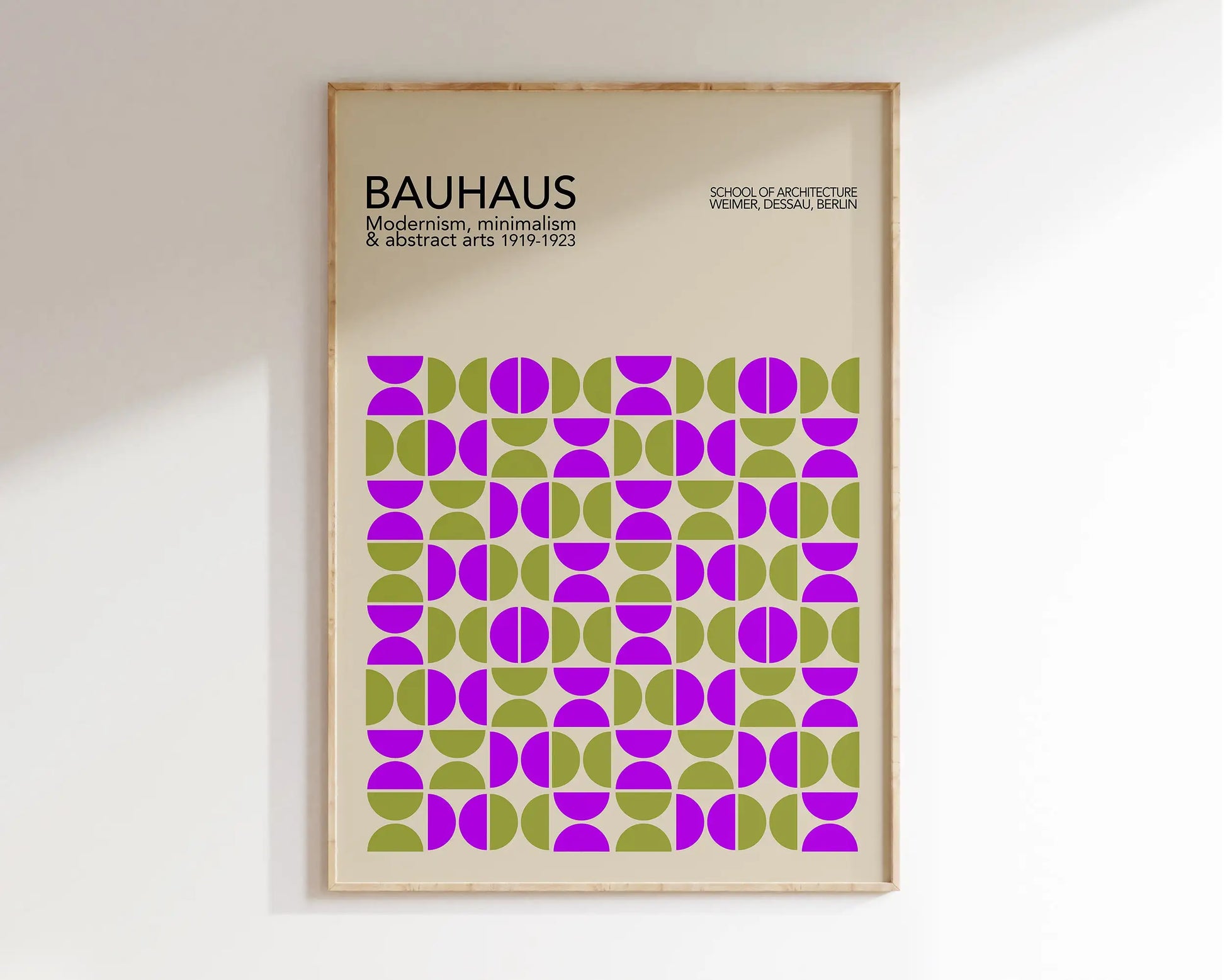 Geometric Bauhaus Canvas Poster for Modern Home - Posters
