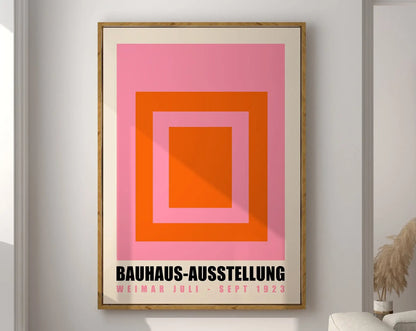 Geometric Bauhaus Canvas Poster - Modern Home Decor - Posters