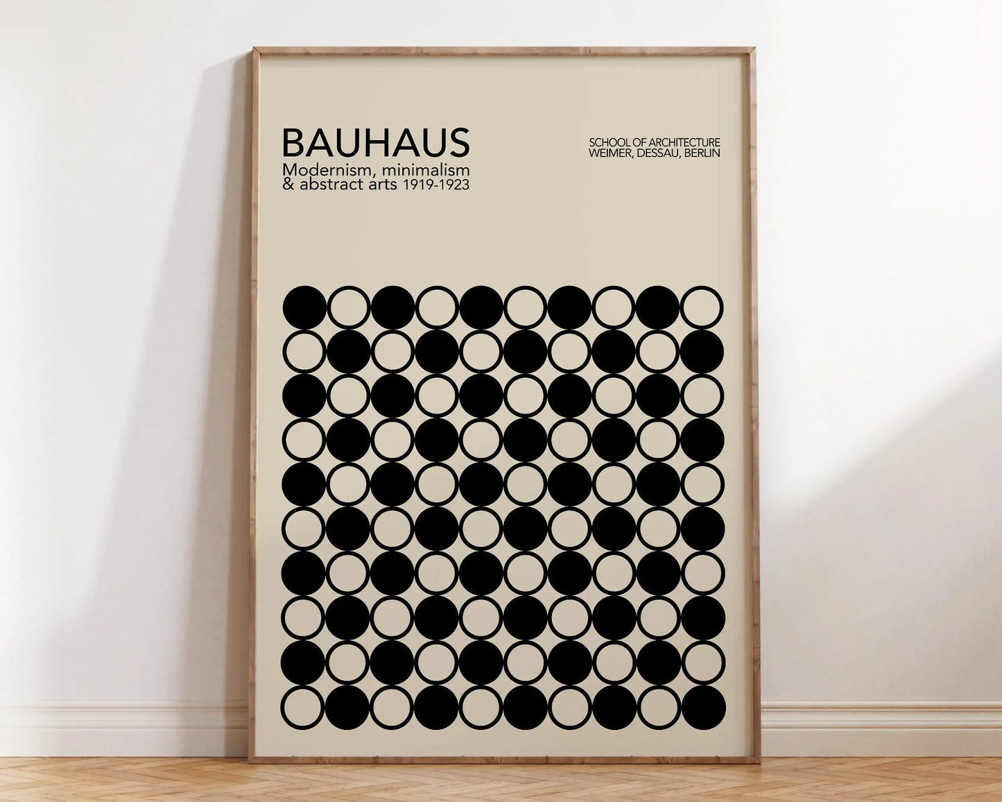 Geometric Bauhaus Canvas Print - Retro Mid Century Decor - Posters