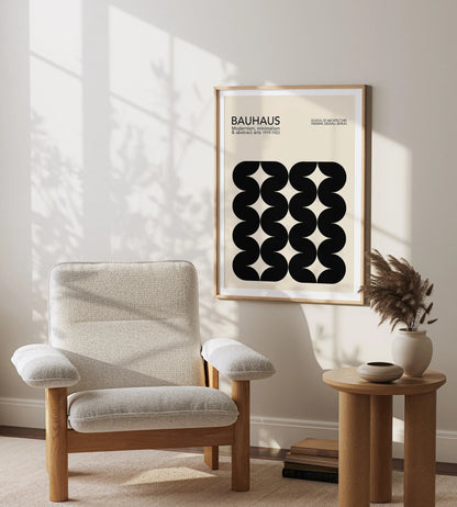 Geometric Bauhaus Canvas Prints - Bright Home Decor - Posters
