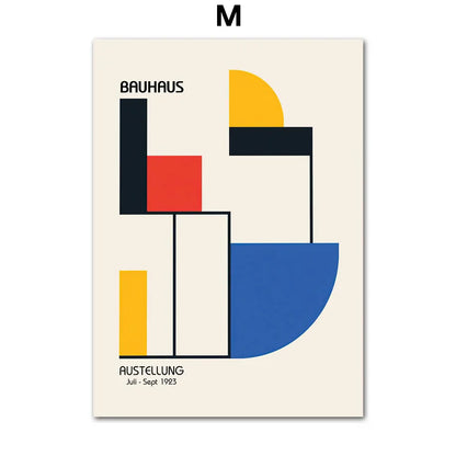 Geometric Bauhaus Pop Art Canvas Prints - M / 50x70cm no frame - Posters