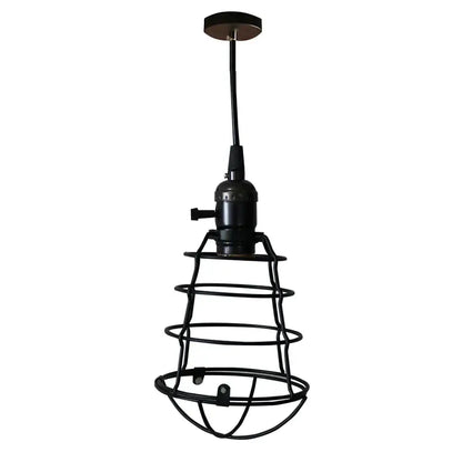 Geometric black metal chandelier with cage design showcasing industrial style for kitchen decorbites black metal lighting