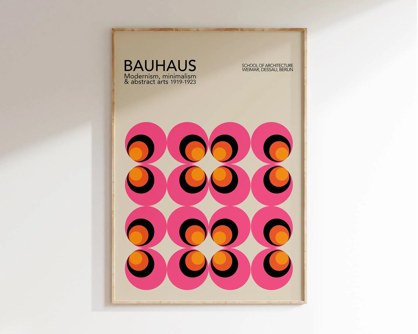 Geometric Canvas Prints - Bright Mid-Century Wall Art - Posters