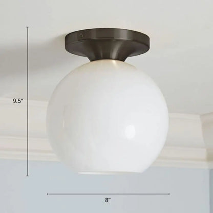 DecorBites™ DecorBites™ Geometric Glass Flushmount Light - Sleek and Simple Ceiling Fixture for Balcony and More