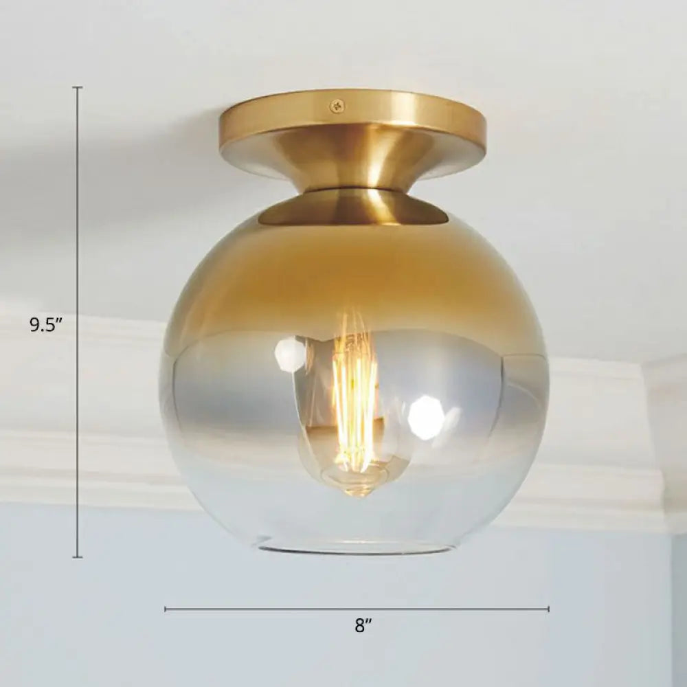 DecorBites™ DecorBites™ Geometric Glass Flushmount Light - Sleek and Simple Ceiling Fixture for Balcony and More