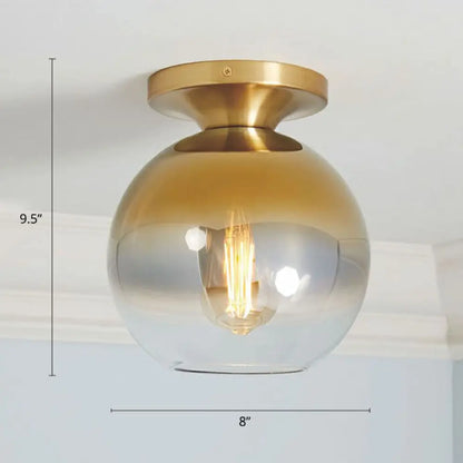 DecorBites™ DecorBites™ Geometric Glass Flushmount Light - Sleek and Simple Ceiling Fixture for Balcony and More