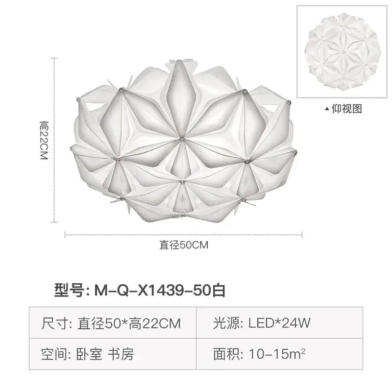 White glass ceiling light with geometric italian design featuring a modern faceted pattern for dining room decorbites geometric italian