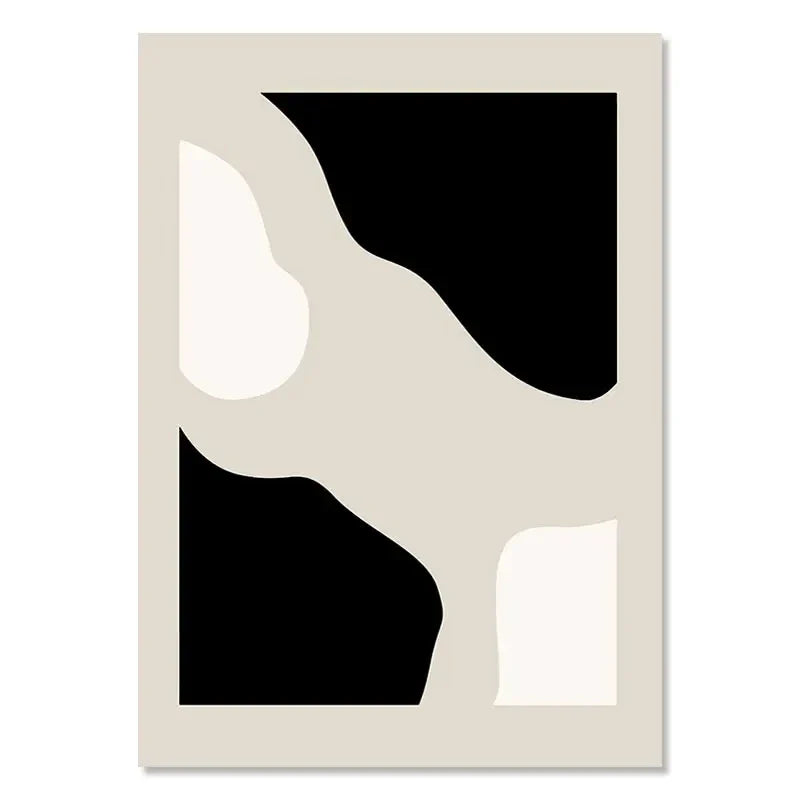 Geometric Leaf Rainbow Boho Canvas Wall Art - 17 / 40x60cm No Framed