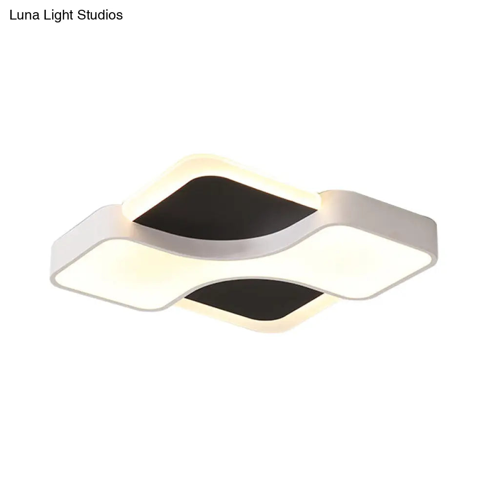 ديكوربايتس™ مصباح سقف LED معدني هندسي مدمج باللون الأبيض/الضوء الدافئ، عرض 16.5 بوصة/19.5 بوصة/23.5 بوصة