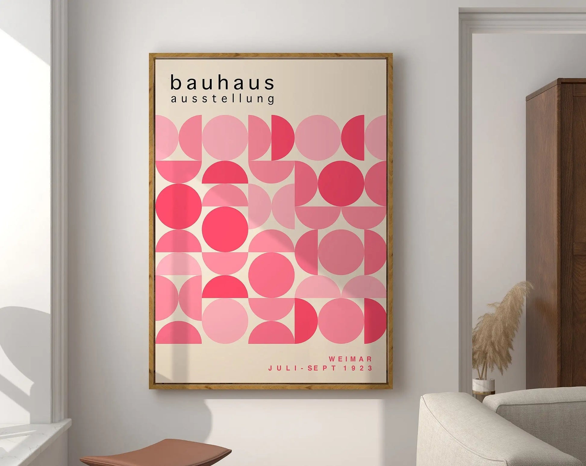 Geometric Mid-Century Canvas Wall Art Print - Posters